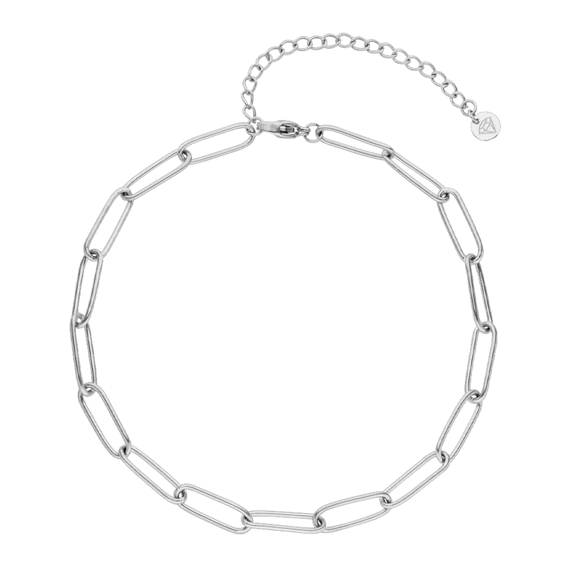 Paperclip Fußkette | 18K vergoldet