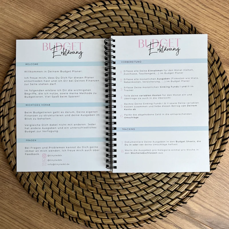 Budget Planer A5 Ringbuch | TinyTedd Edition