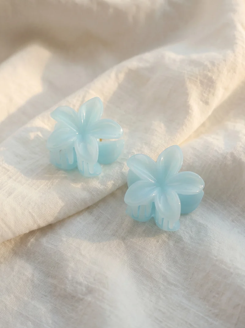 Floral Bliss Set Mini-Haarklammer Cream Blue