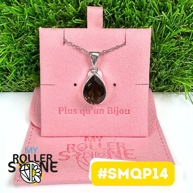 Anhänger aus 925er Sterlingsilber mit Rauchquarz #PSMQP14