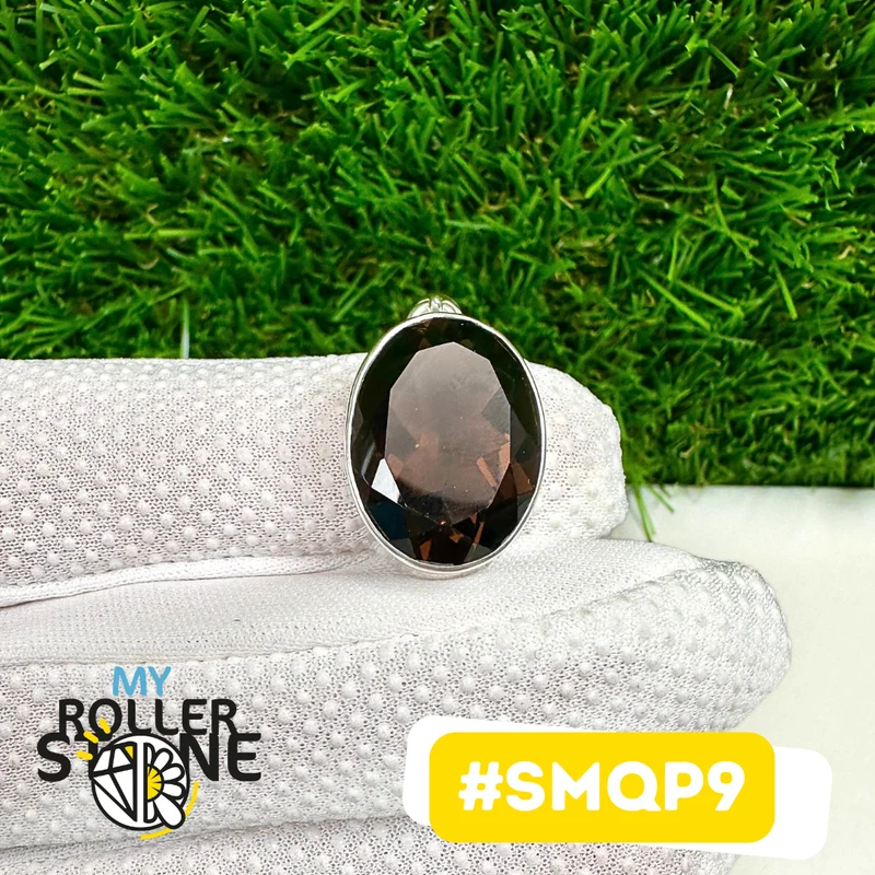 Anhänger aus 925er Sterlingsilber mit Rauchquarz #SMQP9