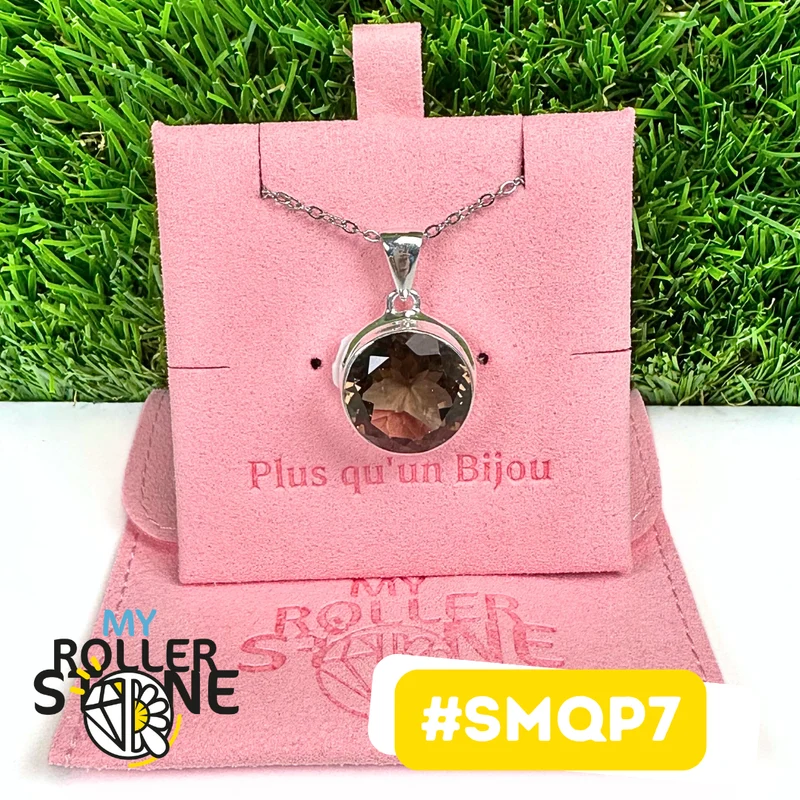 Anhänger aus 925er Sterlingsilber mit Rauchquarz #SMQP7