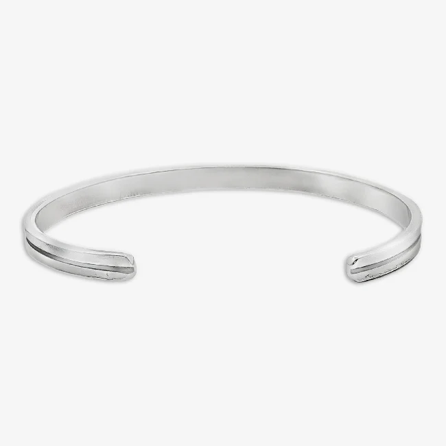Men's Silver Cuff Bangle