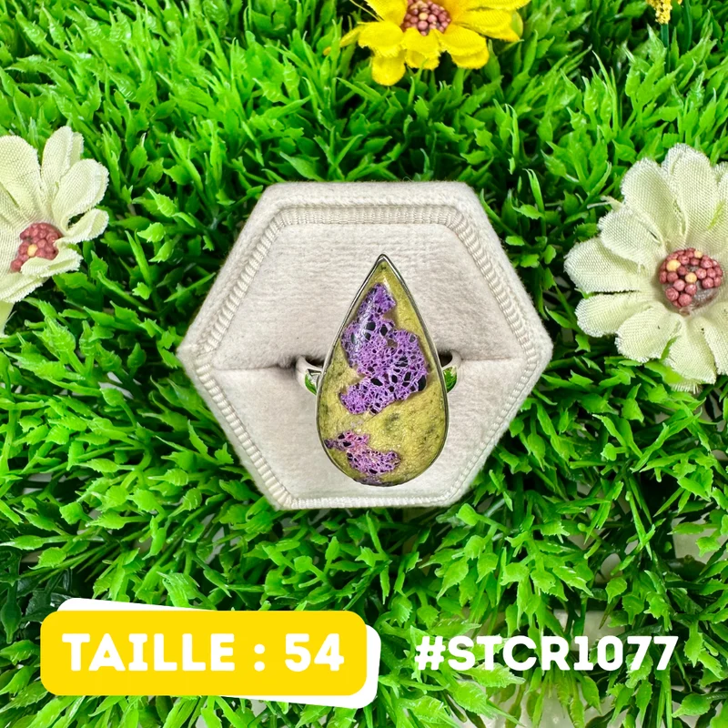 Atlantisit-Ring, 925er Sterlingsilber #STCR1077