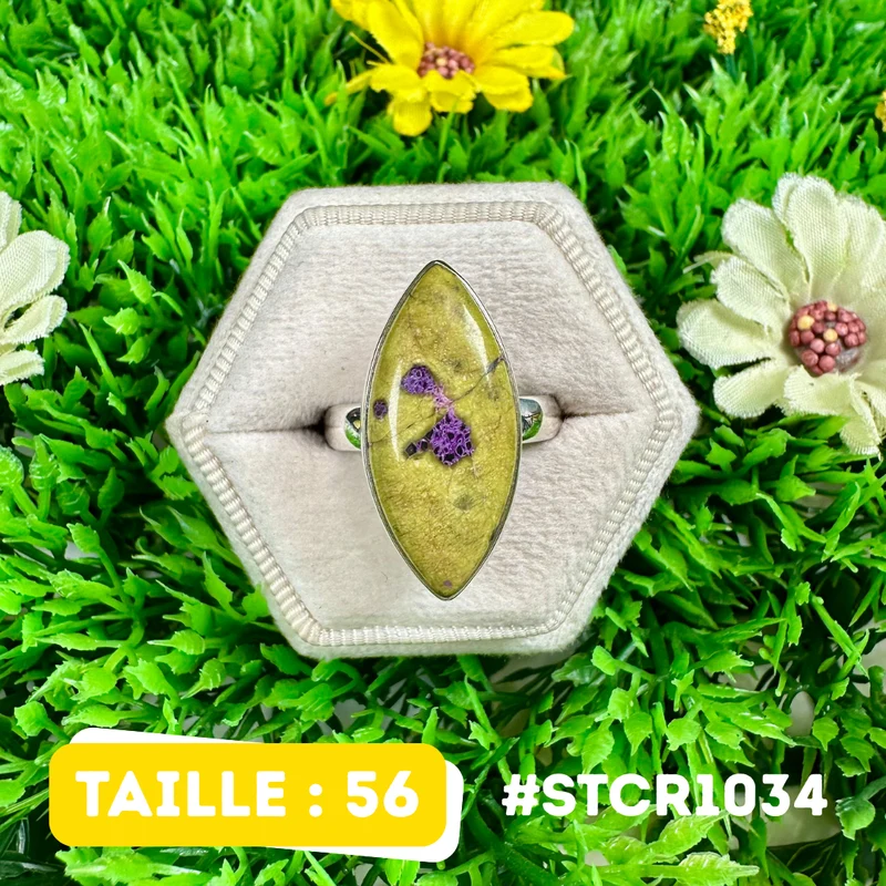Atlantisit-Ring, 925er Sterlingsilber #STCR1034