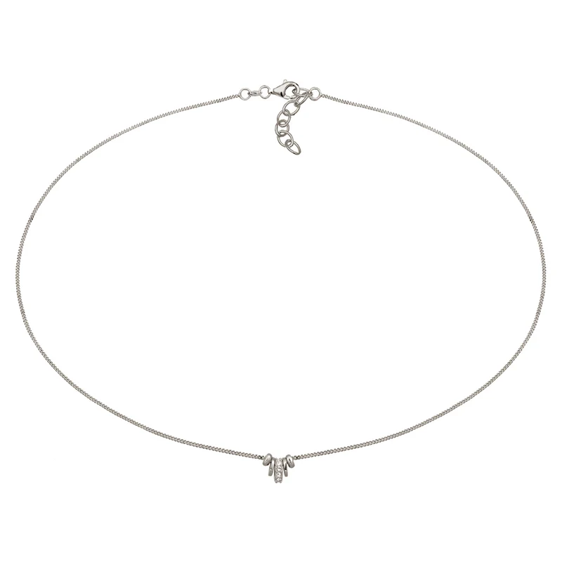 Choker mit Anhänger | Mit Kristallen von Swarovski® (Weiß)