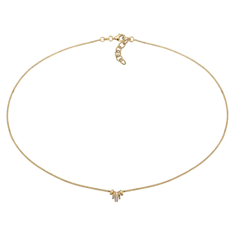 Choker mit Anhänger | Mit Kristallen von Swarovski® (Weiß)