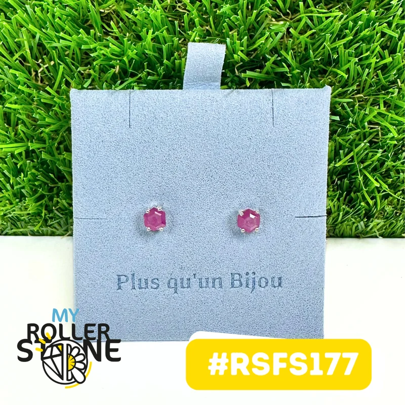 Rubinstalaktit-Ohrringe aus 925er Sterlingsilber #RSFS177