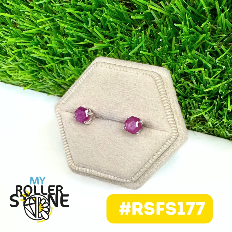 Rubinstalaktit-Ohrringe aus 925er Sterlingsilber #RSFS177