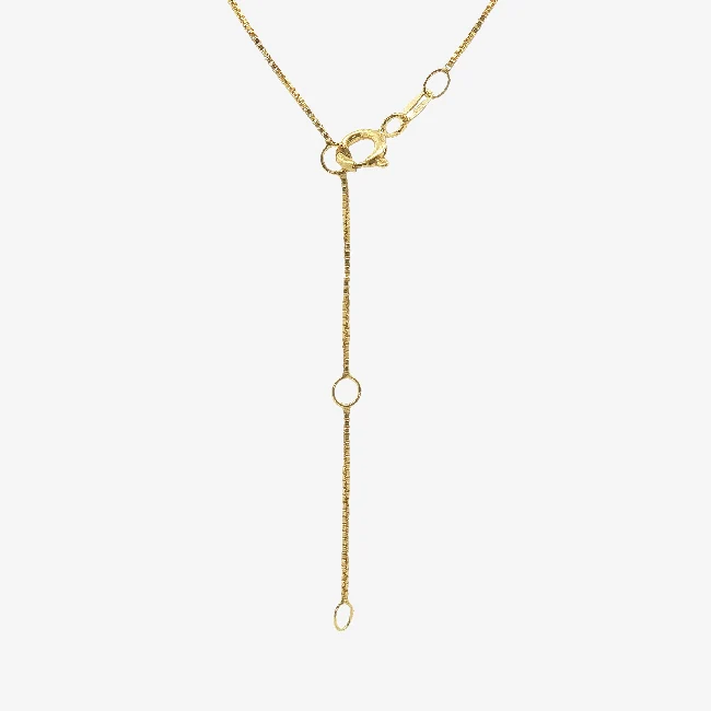 Gold 6mm Snake Light Box Chain Necklace, 45cm
