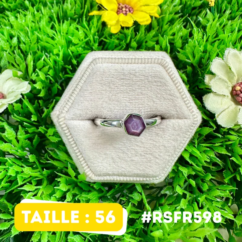 Rubin- und Stalaktitring aus 925er Sterlingsilber #RSFR598