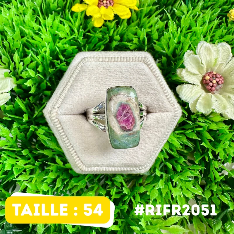 Rubin-Fuchsit-Ring aus 925er Sterlingsilber #RIFR2051