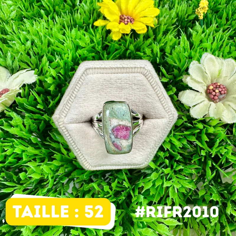 Rubin-Fuchsit-Ring aus 925er Sterlingsilber #RIFR2010