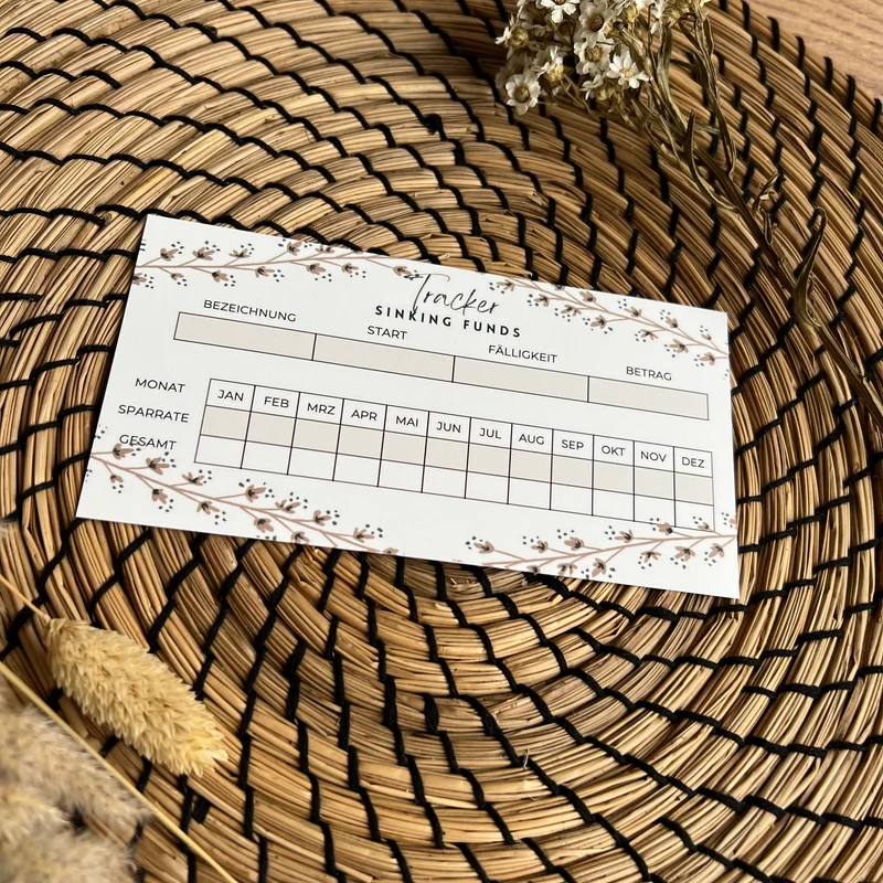 Sinking Funds Tracker Beige