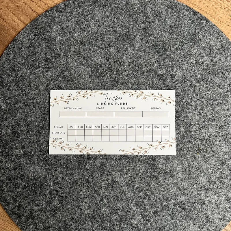 Sinking Funds Tracker Beige
