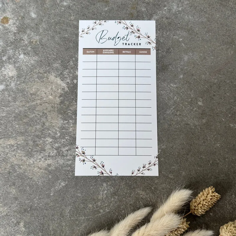 Budget Sheets Plain Beige A6