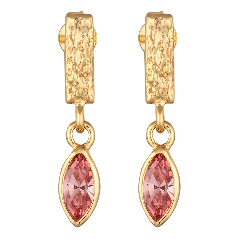 Ohrstecker Organic | Mit Kristallen von Swarovski® (Rosé)