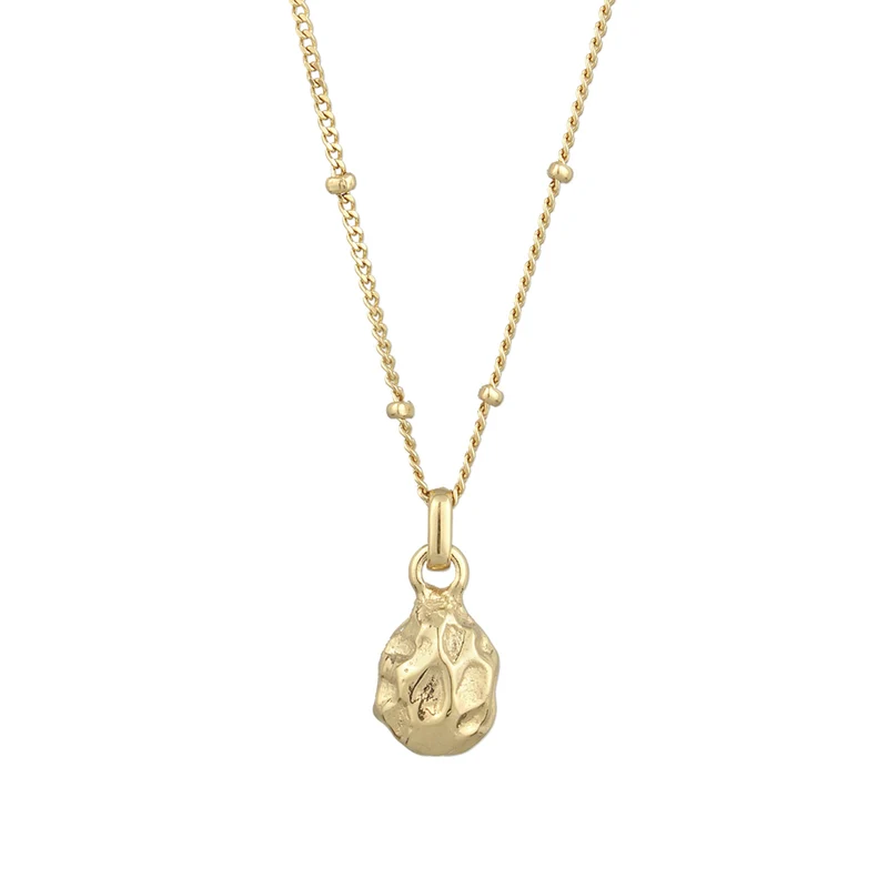 Kugel-Halskette Organic Tropfen | Mit Kristallen von Swarovski® (Rose)