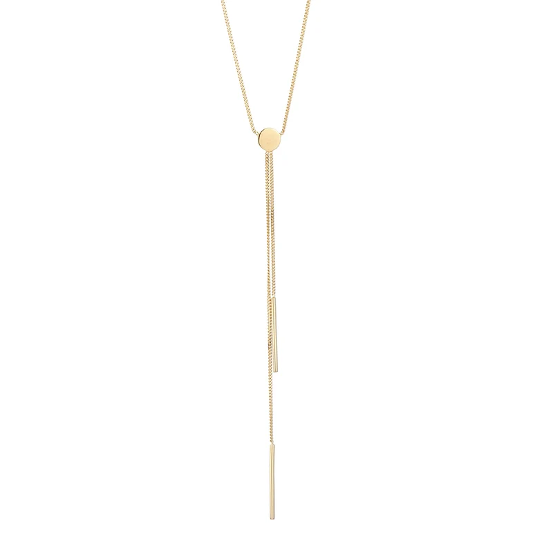 Y-Halskette Géo | Mit Kristallen von Swarovski® (Weiß)