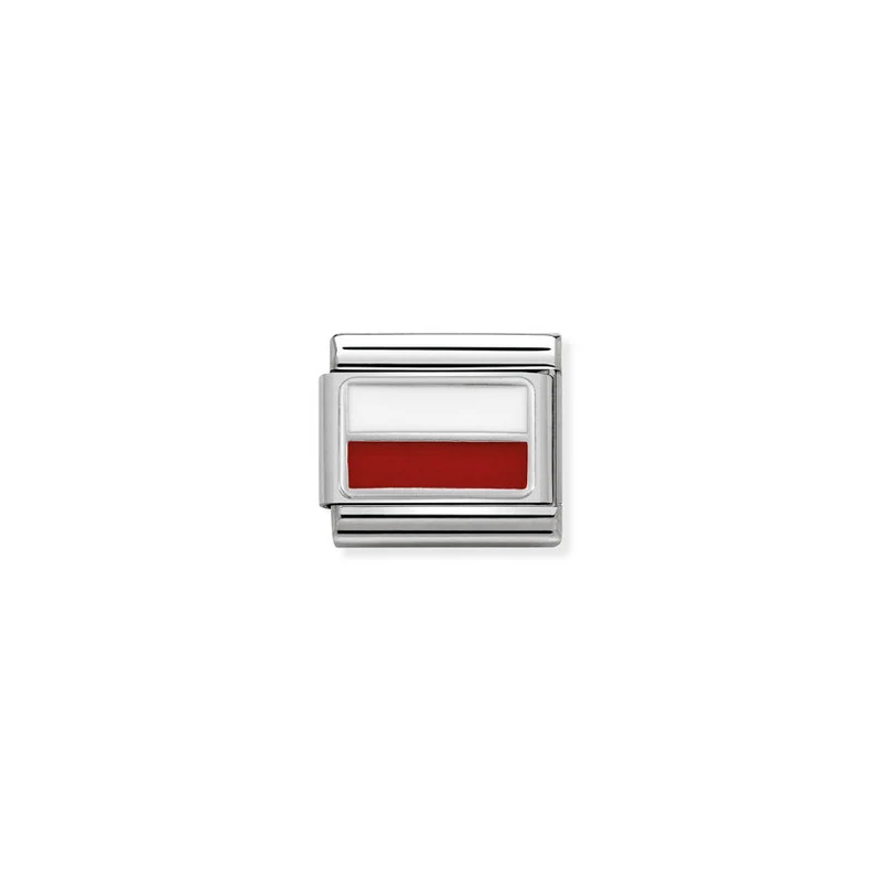 Classic Silver and Enamel Poland Travel & Flag Charms