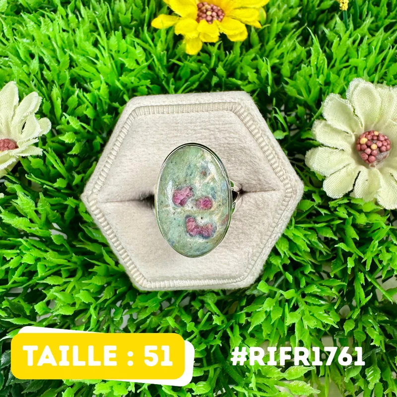Rubin-Fuchsit-Ring aus 925er Sterlingsilber #RIFR1761