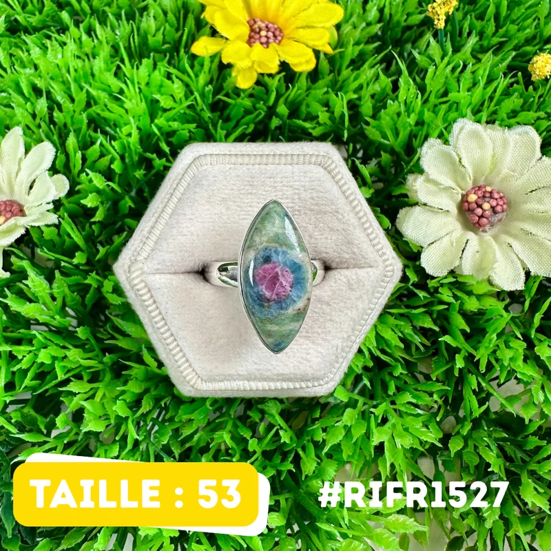 Rubin-Fuchsit-Ring aus 925er Sterlingsilber #RIFR1527