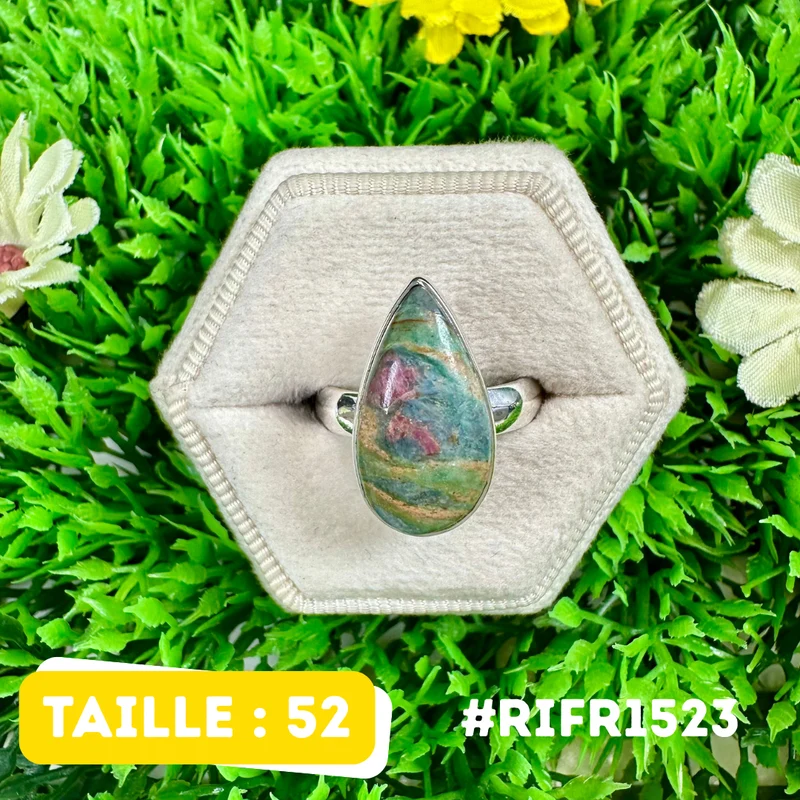 Rubin-Fuchsit-Ring aus 925er Sterlingsilber #RIFR1523