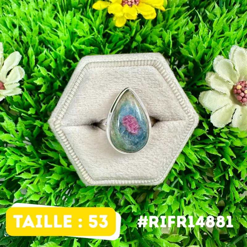 Rubin-Fuchsit-Ring aus 925er Sterlingsilber #RIFR1481