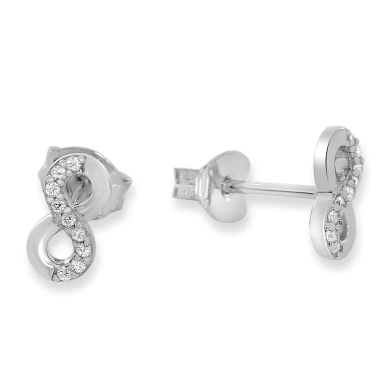 OHRSTECKER INFINITY, DAMENSCHMUCK SILBER