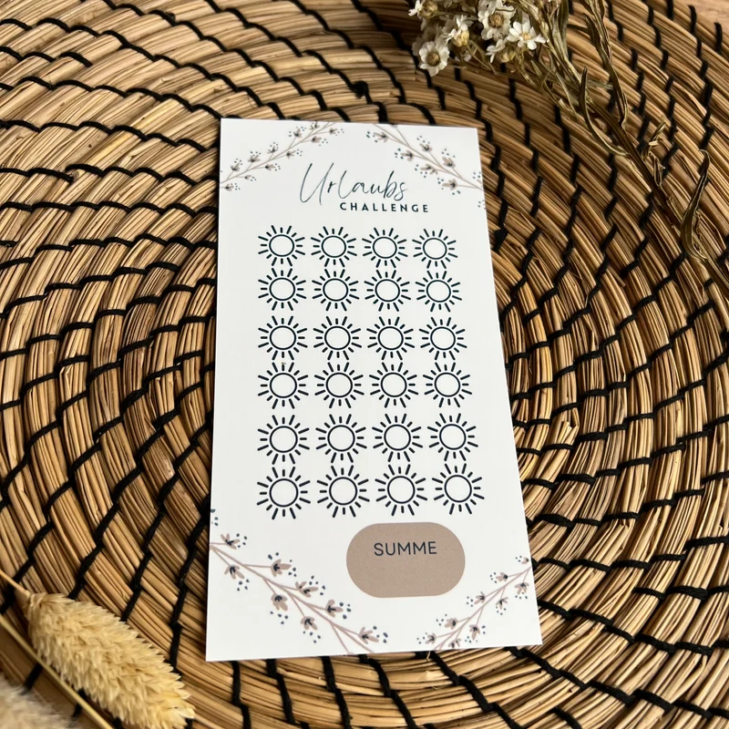 Urlaubs Challenge Plain Beige