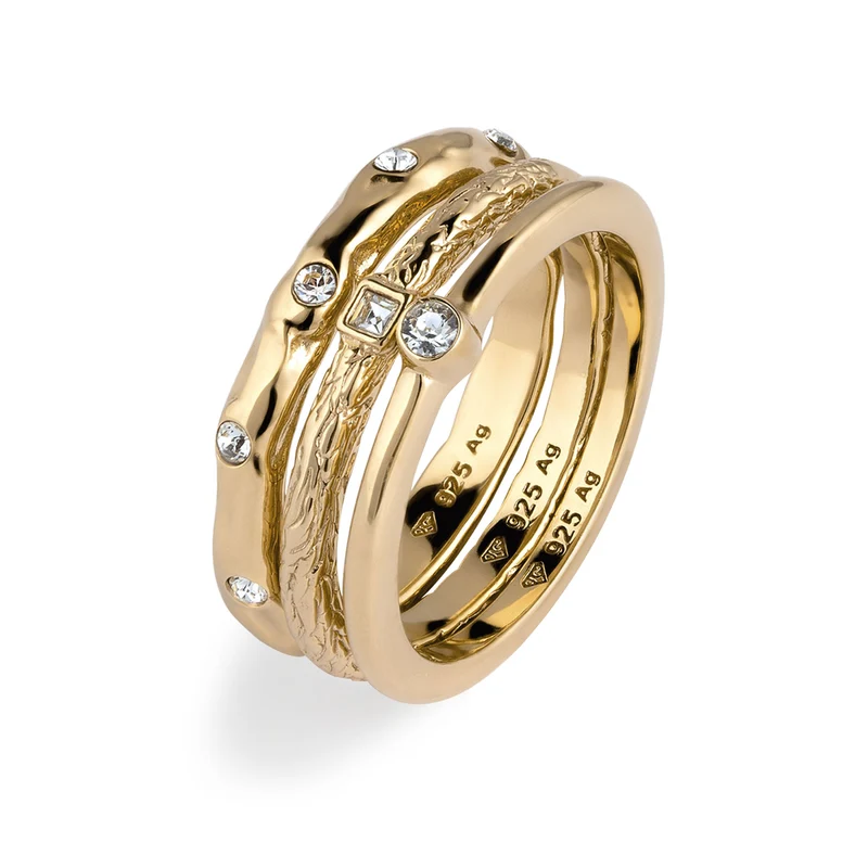 Ringset | Mit Kristallen von Swarovski® (Weiß)