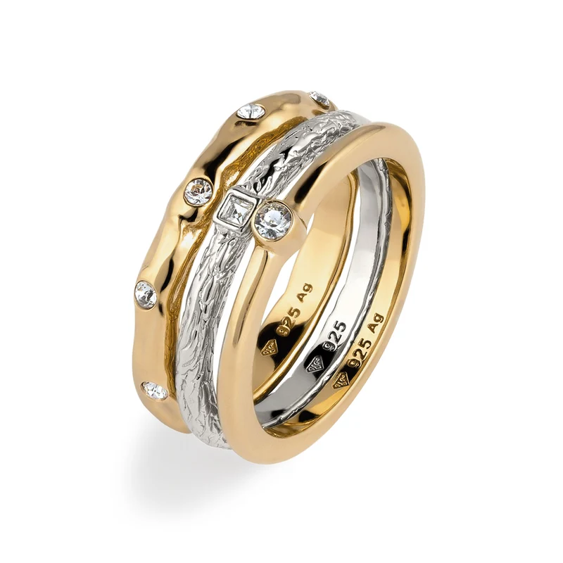 Ringset | Mit Kristallen von Swarovski® (Weiß)