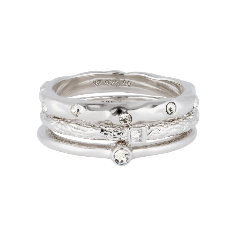 Ringset | Mit Kristallen von Swarovski® (Weiß)