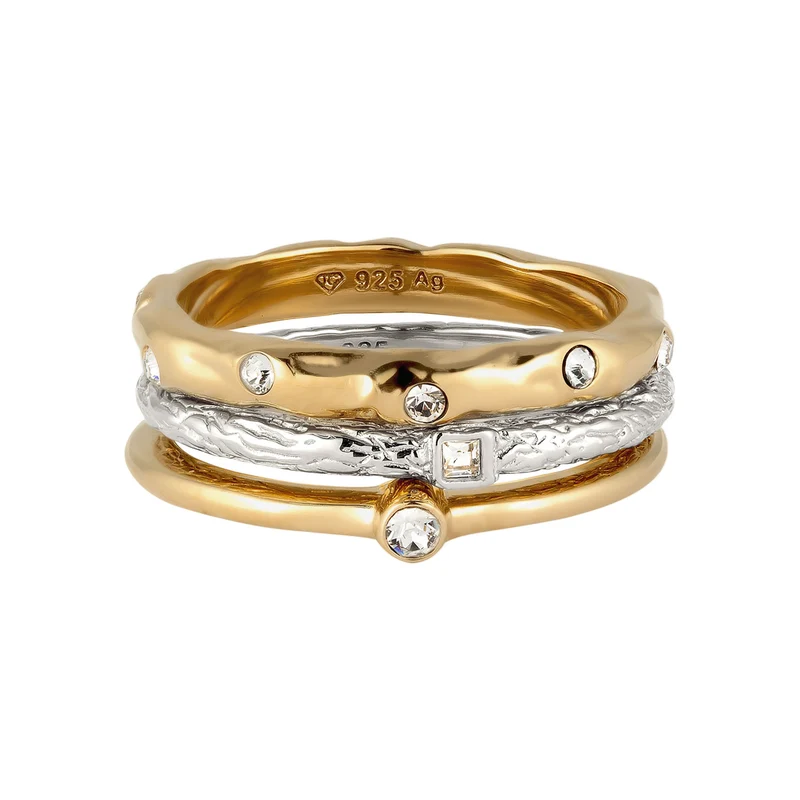 Ringset | Mit Kristallen von Swarovski® (Weiß)