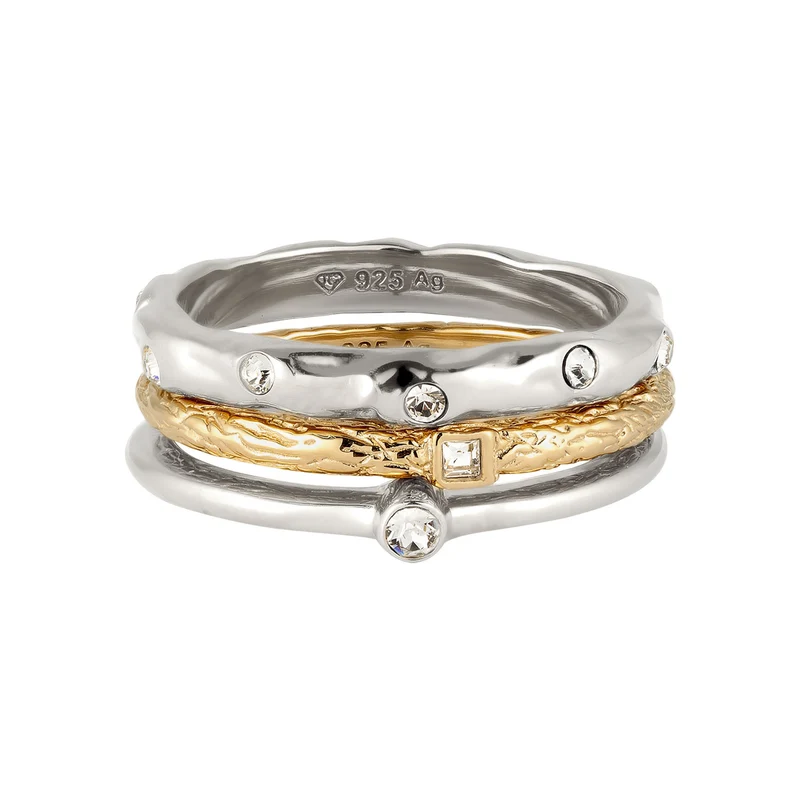 Ringset | Mit Kristallen von Swarovski® (Weiß)