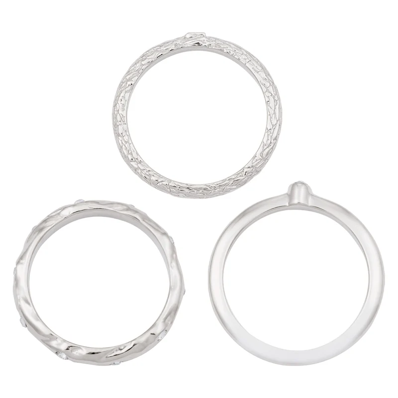 Ringset | Mit Kristallen von Swarovski® (Weiß)