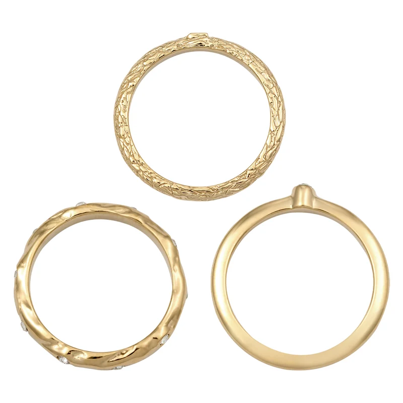 Ringset | Mit Kristallen von Swarovski® (Weiß)