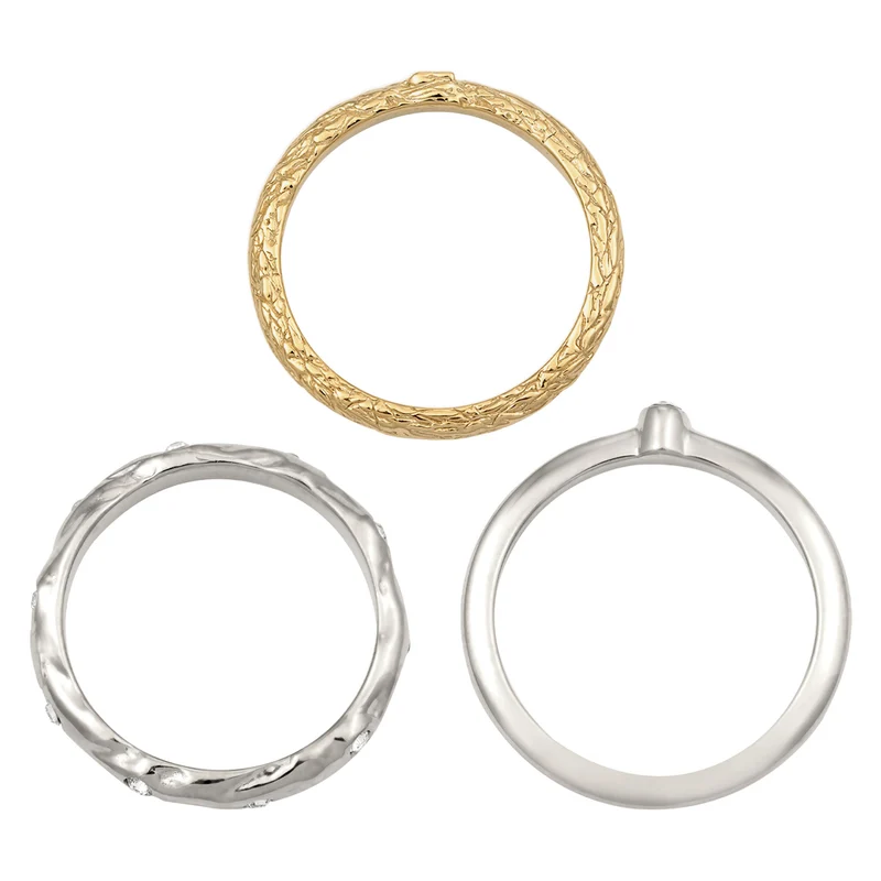 Ringset | Mit Kristallen von Swarovski® (Weiß)