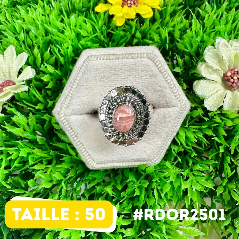 Rhodochrosit-Ring aus 925er Sterlingsilber #RDOR2501