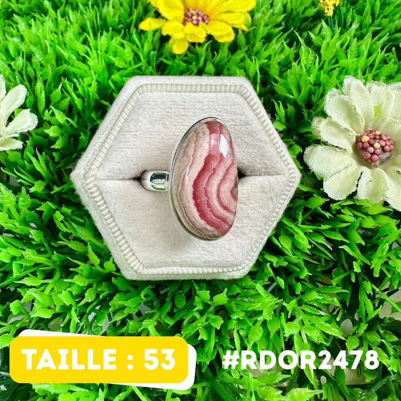 Rhodochrosit-Ring aus 925er Sterlingsilber #RDOR2478