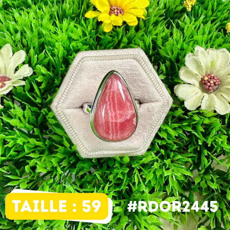 Rhodochrosit-Ring aus 925er Sterlingsilber #RDOR2445