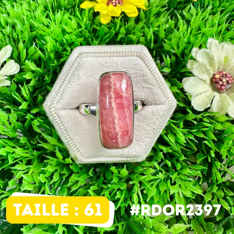 Rhodochrosit-Ring aus 925er Sterlingsilber #RDOR2397