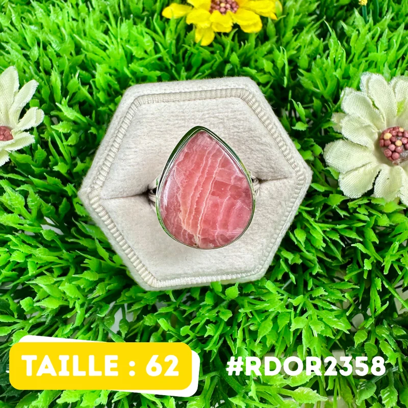 Rhodochrosit-Ring aus 925er Sterlingsilber #RDOR2358
