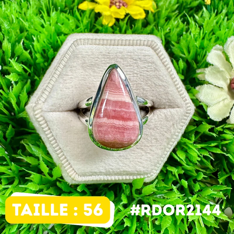 Rhodochrosit-Ring aus 925er Sterlingsilber #RDOR2144