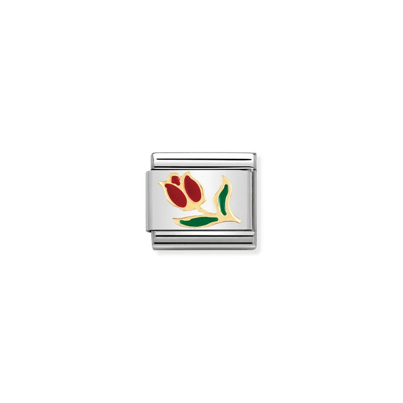 Classic Gold and Enamel Tulip Flowers & Nature Charms