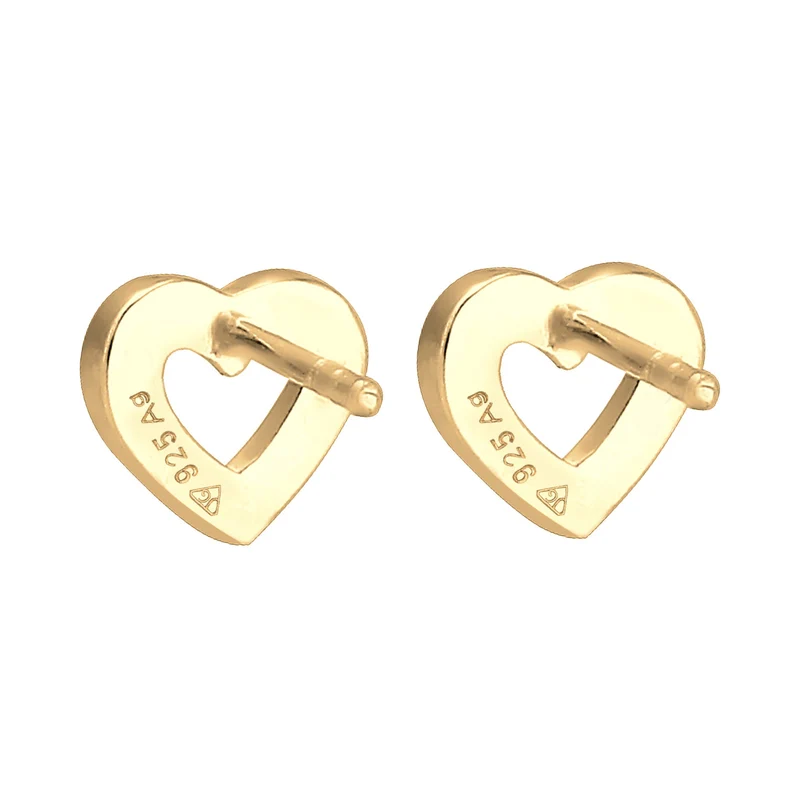 Ohrstecker Herz | Mit Kristallen von Swarovski® (Weiß)