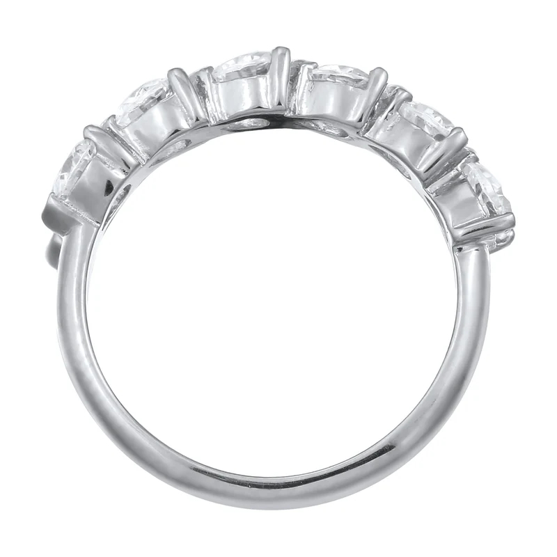 Ring mit Herzen | Zirkonia (Weiß)
