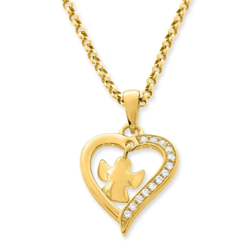 SCHUTZENGELKETTE VGOLD DAMENSCHMUCK ENGEL GESCHENK ZUR GEBURT TAUFE