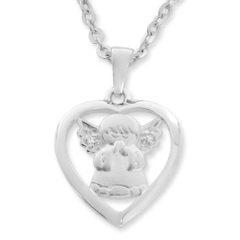 TAUFKETTE MIT ENGEL 925 STERLING SILBER SILBERSCHMUCK ONLINE SCHUTZENGEL