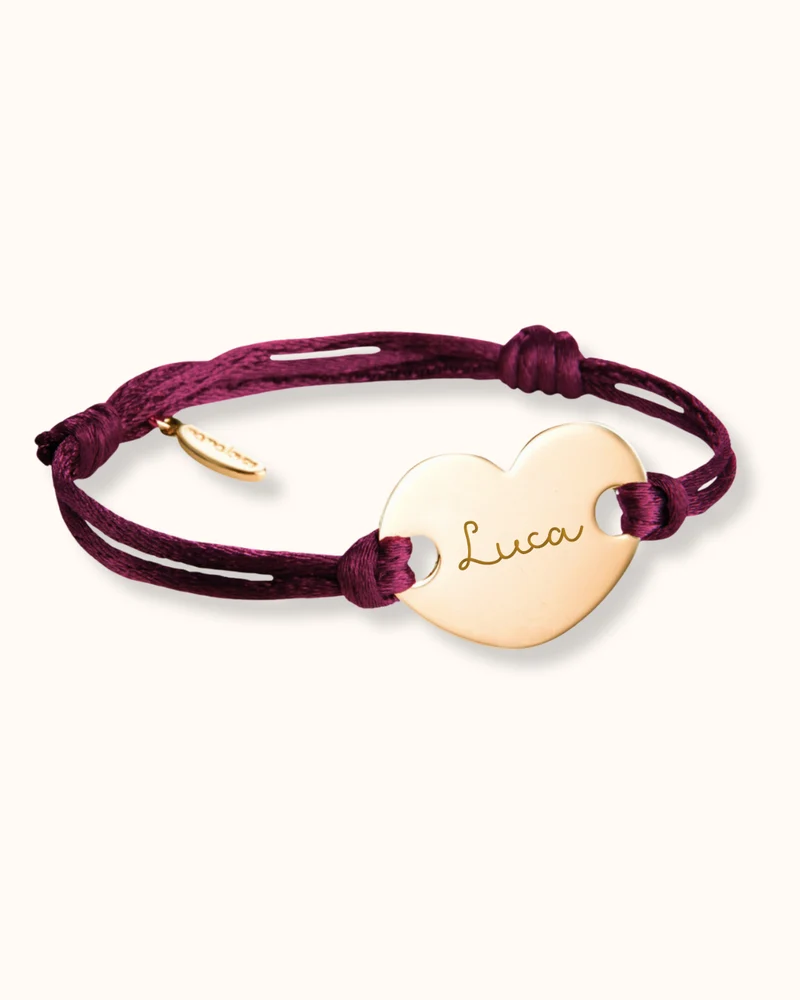 Heart Armband met naam - Verguld - Gepersonaliseerde Armband